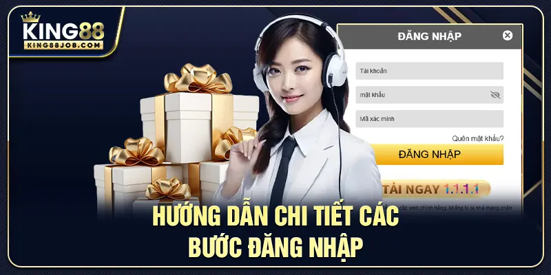 Các bước chi tiết để đăng nhập King88