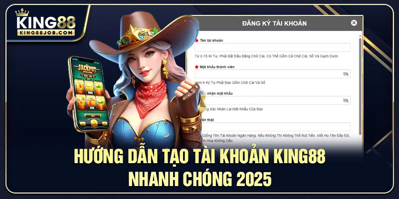 Hướng dẫn đăng ký tạo tài khoản king88